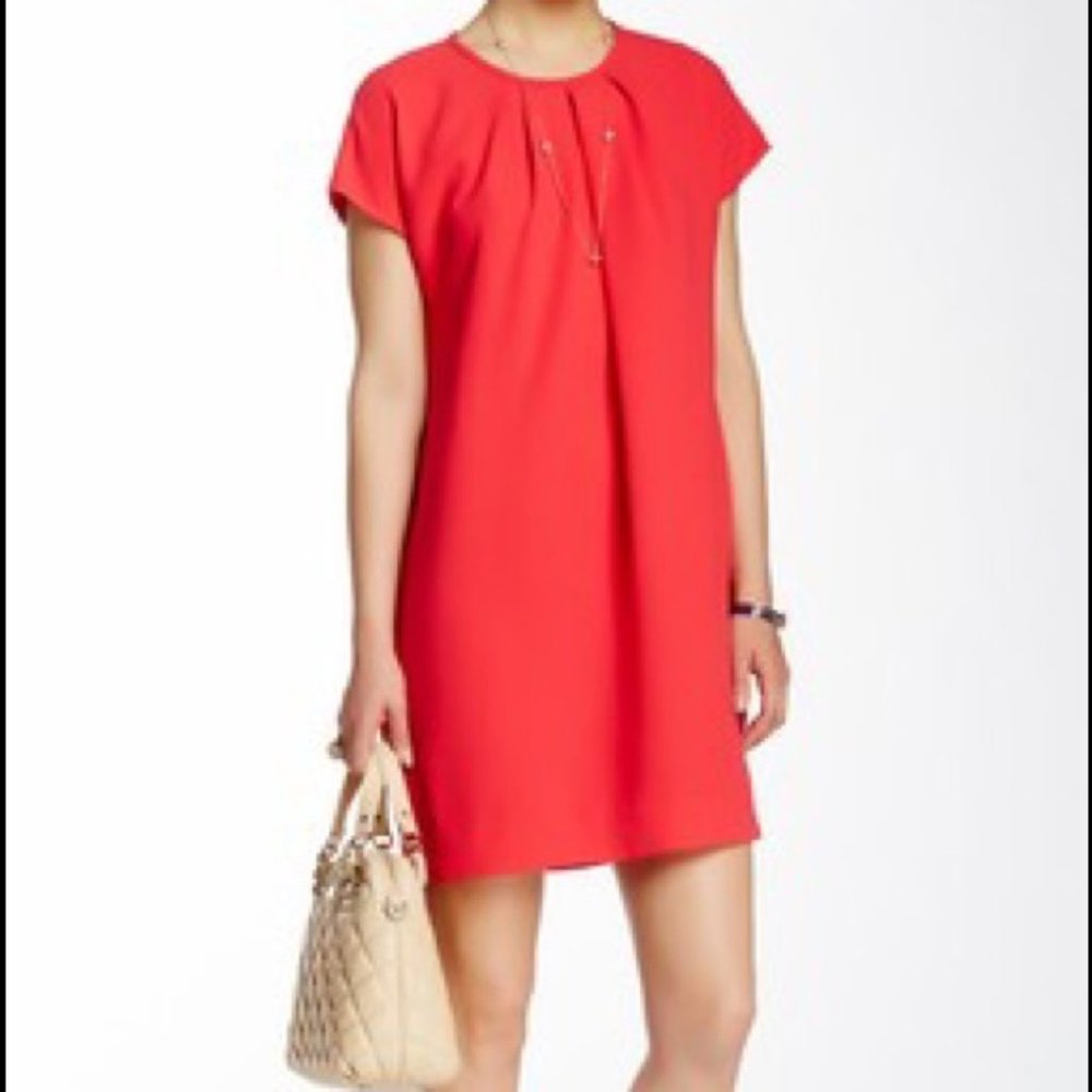 Kate Spade • Cap Sleeve Crepe Dress in Aladdin Pink